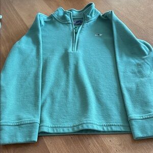 Boys Vineyard Vines Green Half-Zip Pull-over Size 7